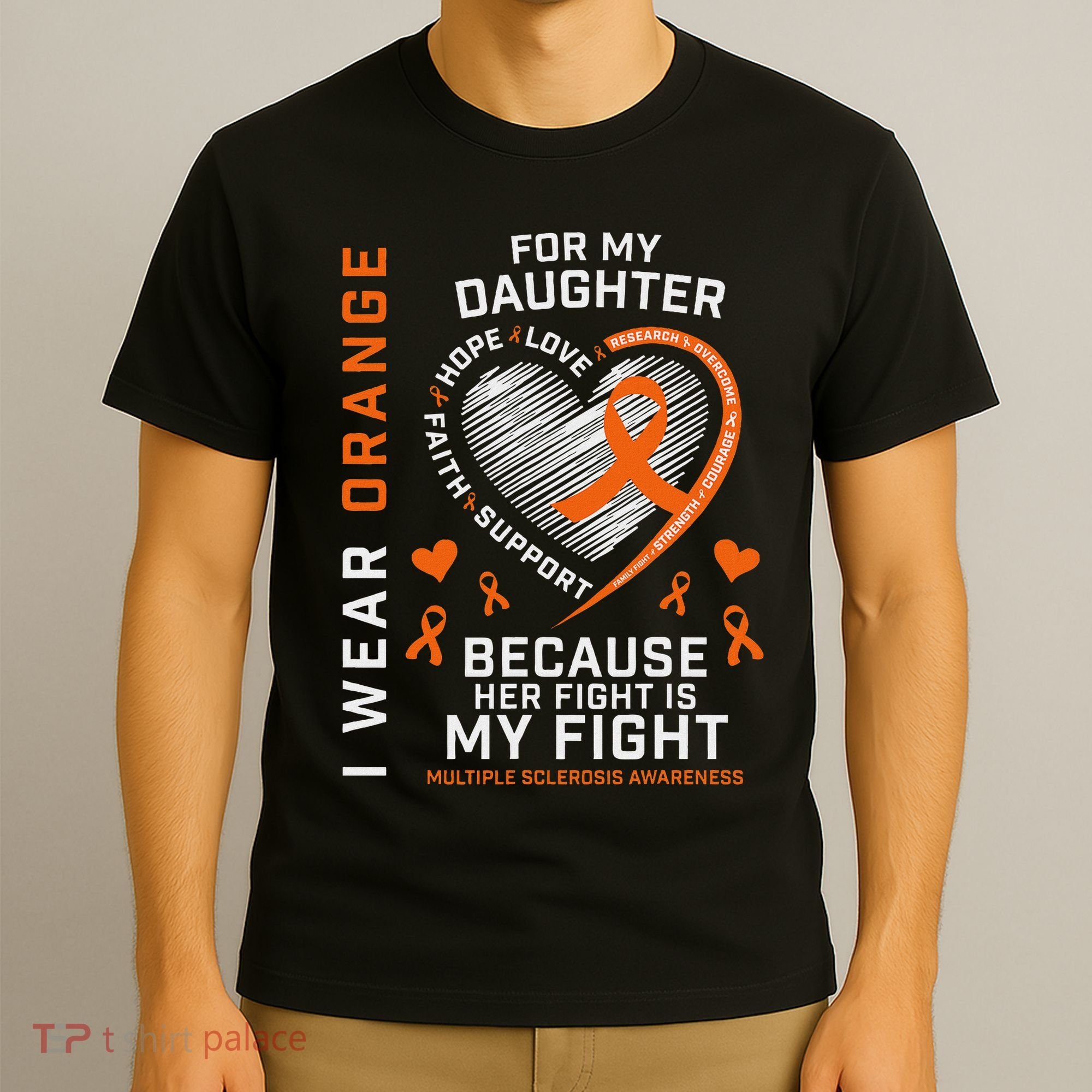 Ms Gifts Fight Daughter Multiple Sclerosis Awareness T-Shirt
