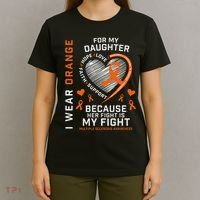 Ms Gifts Fight Daughter Multiple Sclerosis Awareness T-Shirt thumb 4