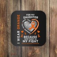 Ms Gifts Fight Daughter Multiple Sclerosis Awareness Coaster thumb 0