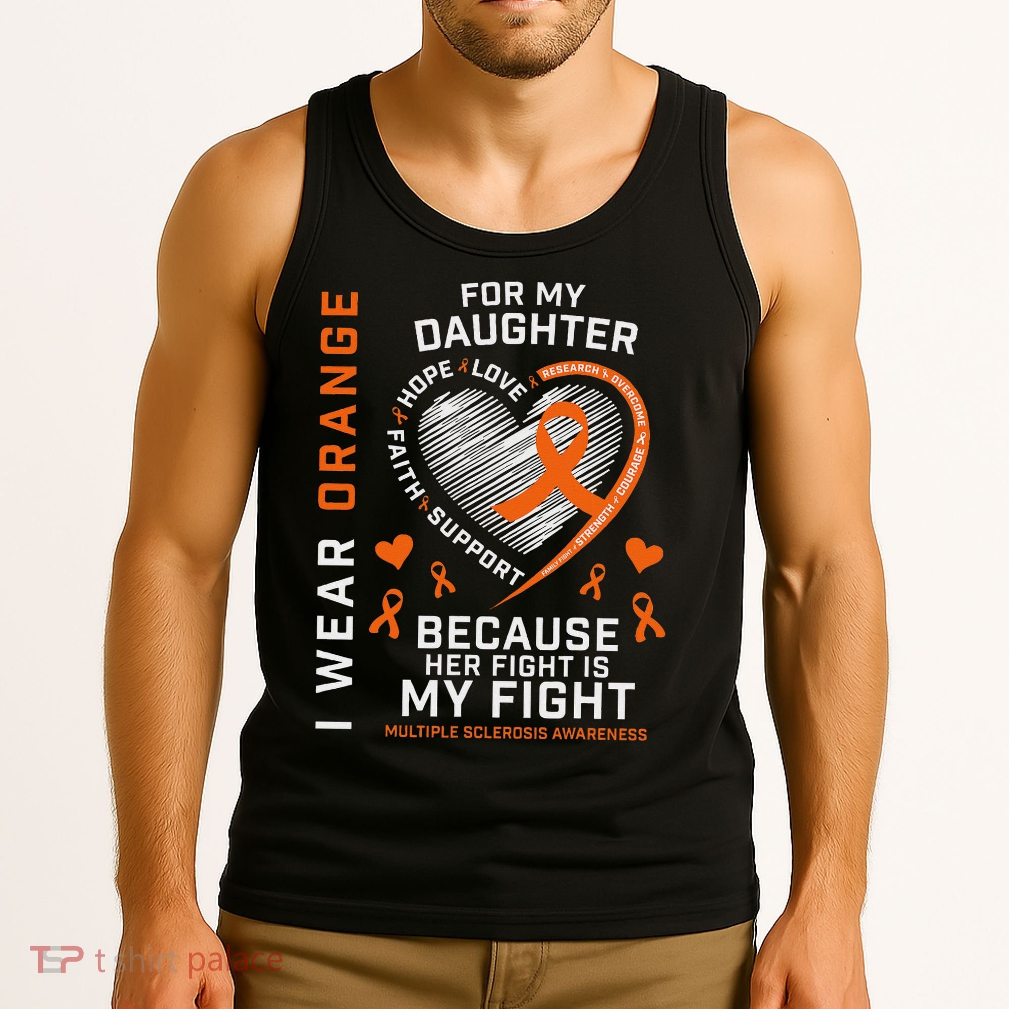 Ms Gifts Fight Daughter Multiple Sclerosis Awareness Tank Top