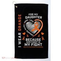 Ms Gifts Fight Daughter Multiple Sclerosis Awareness Golf Towel thumb 0