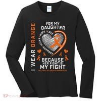 Ms Gifts Fight Daughter Multiple Sclerosis Awareness Women's Long Sleeve Shirt thumb 0