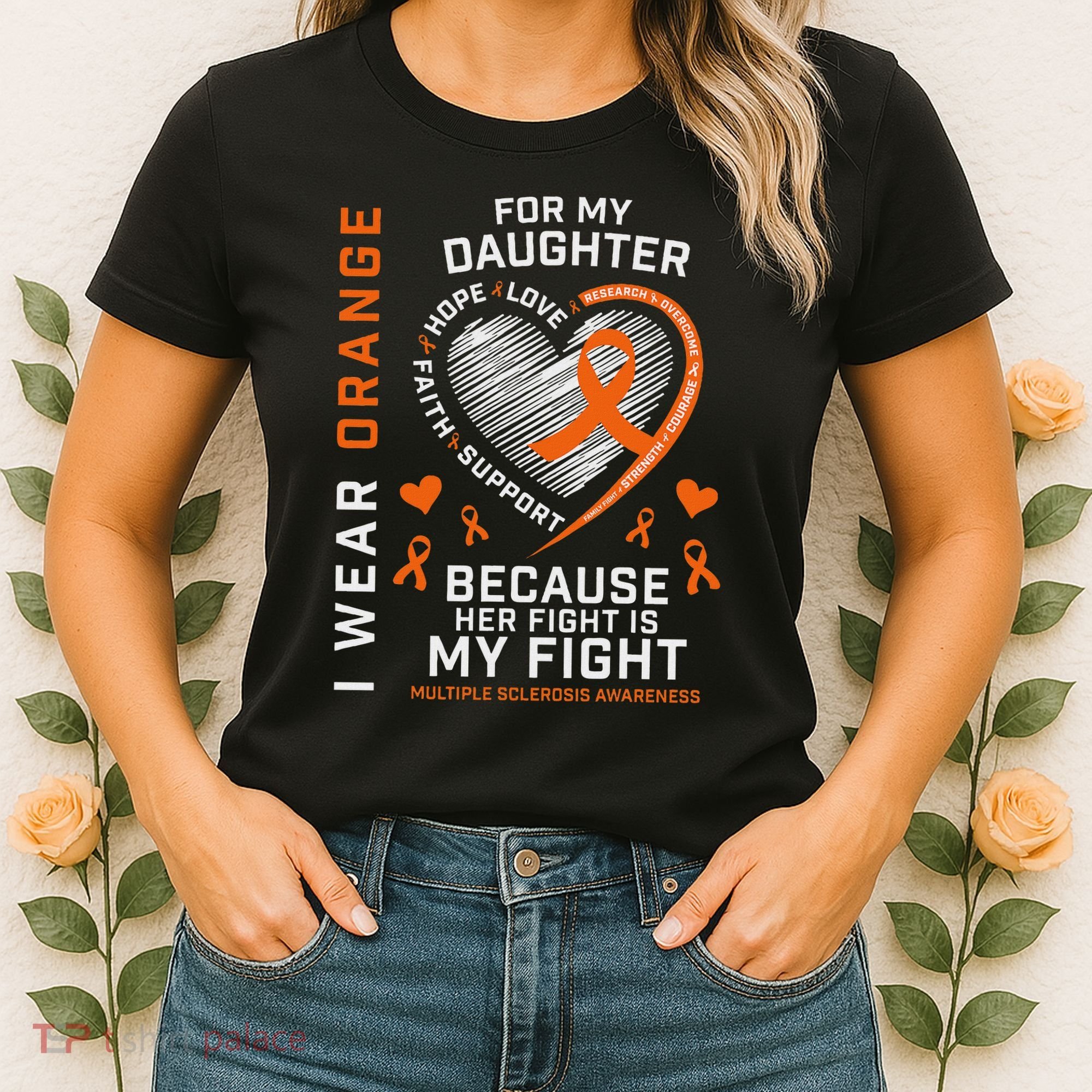 Ms Gifts Fight Daughter Multiple Sclerosis Awareness Women's T-Shirt
