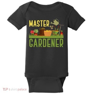 Master Gardener Funny Garden Gift Gardening Baby Bodysuit