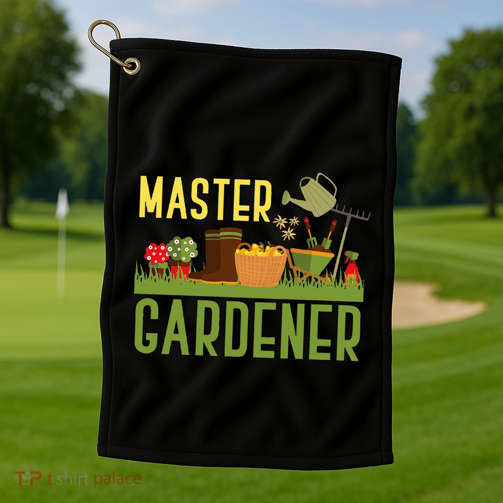 Master Gardener Funny Garden Gift Gardening Golf Towel