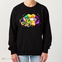Mardi Gras Festive Lips Women's Sweatshirt thumb 0