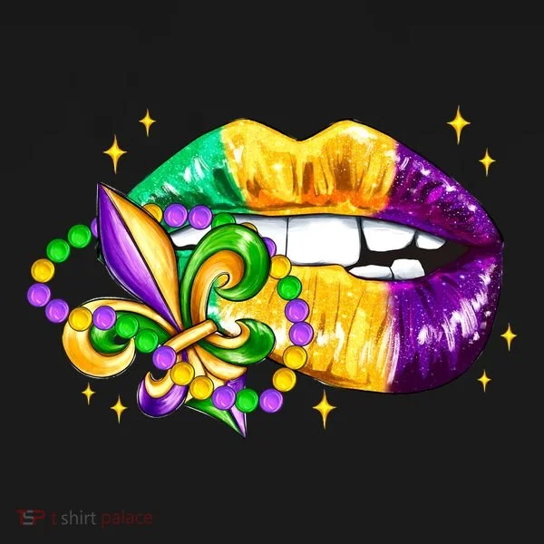 Mardi Gras Festive Lips Bucket Hat