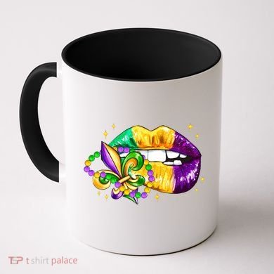 Mardi Gras Festive Lips Coffee Mug