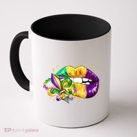 Mardi Gras Festive Lips Coffee Mug thumb 0