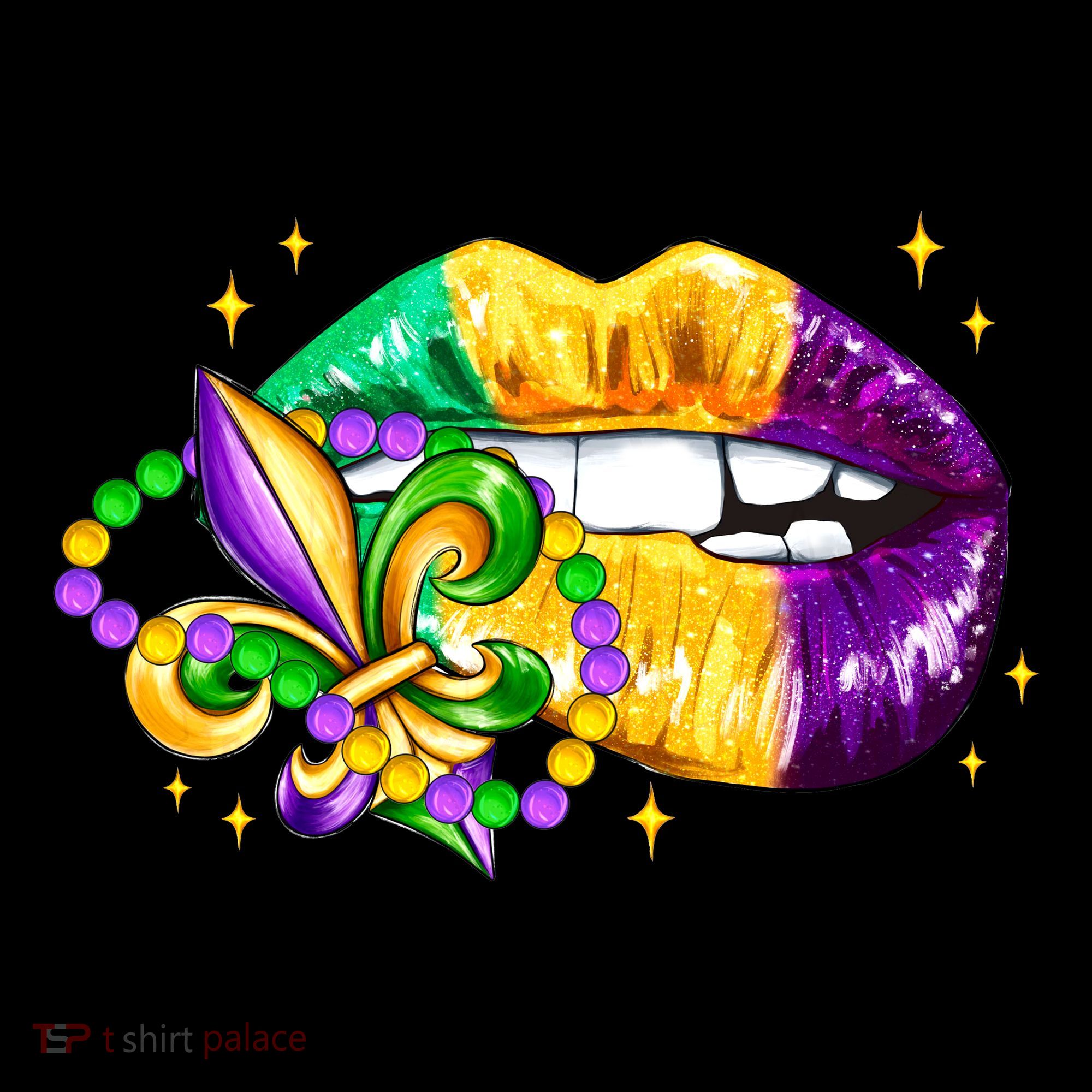 Mardi Gras Festive Lips Coffee Mug