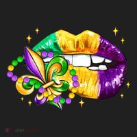 Mardi Gras Festive Lips Beanie thumb 2