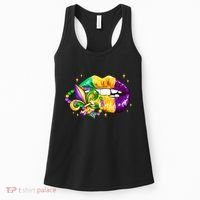 Mardi Gras Festive Lips Women's Tank Top thumb 0