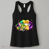 Mardi Gras Festive Lips Women's Tank Top thumb 3