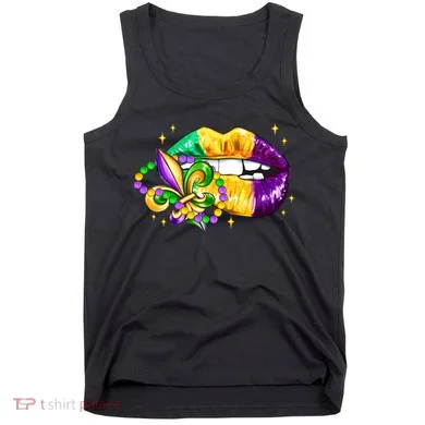 Mardi Gras Festive Lips Tank Top