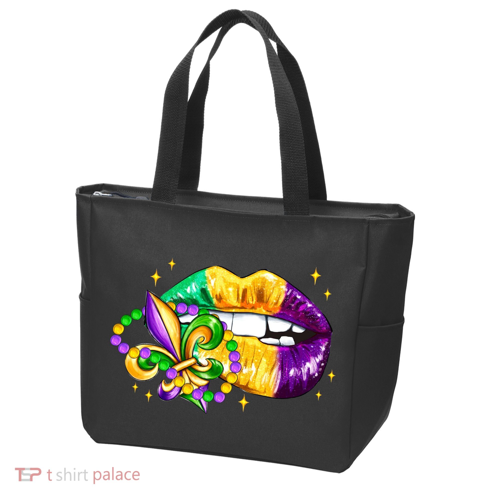 Mardi Gras Festive Lips Tote Bag