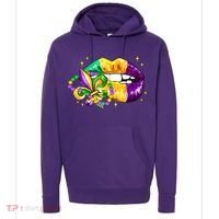 Mardi Gras Festive Lips Hoodie thumb 0