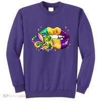 Mardi Gras Festive Lips Sweatshirt thumb 0