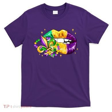Mardi Gras Festive Lips T-Shirt