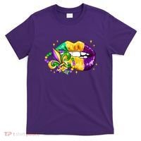 Mardi Gras Festive Lips T-Shirt thumb 0