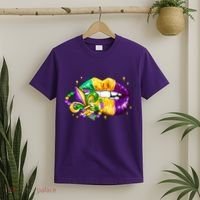 Mardi Gras Festive Lips T-Shirt thumb 2