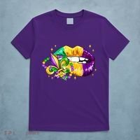 Mardi Gras Festive Lips T-Shirt thumb 5