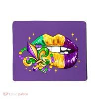 Mardi Gras Festive Lips Mousepad thumb 0