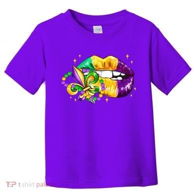 Mardi Gras Festive Lips Toddler T-Shirt