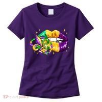 Mardi Gras Festive Lips Women's T-Shirt thumb 0