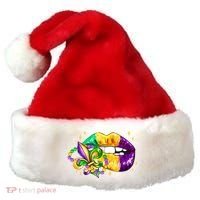 Mardi Gras Festive Lips Santa Hat thumb 0