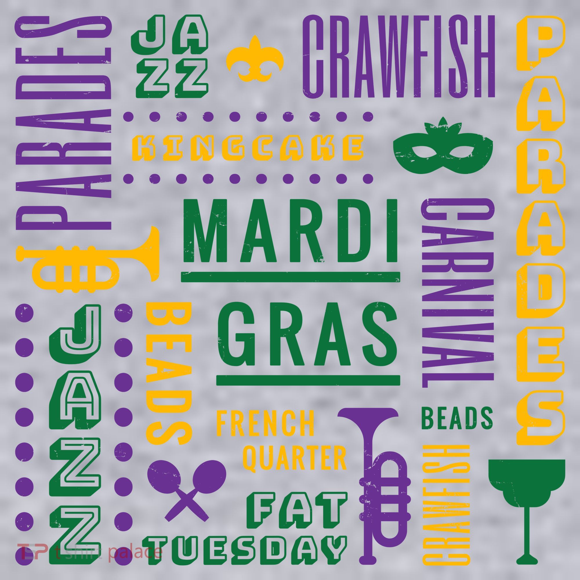 Mari Gras Festive Parade Women's Sweatshirt