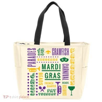 Mari Gras Festive Parade Tote Bag