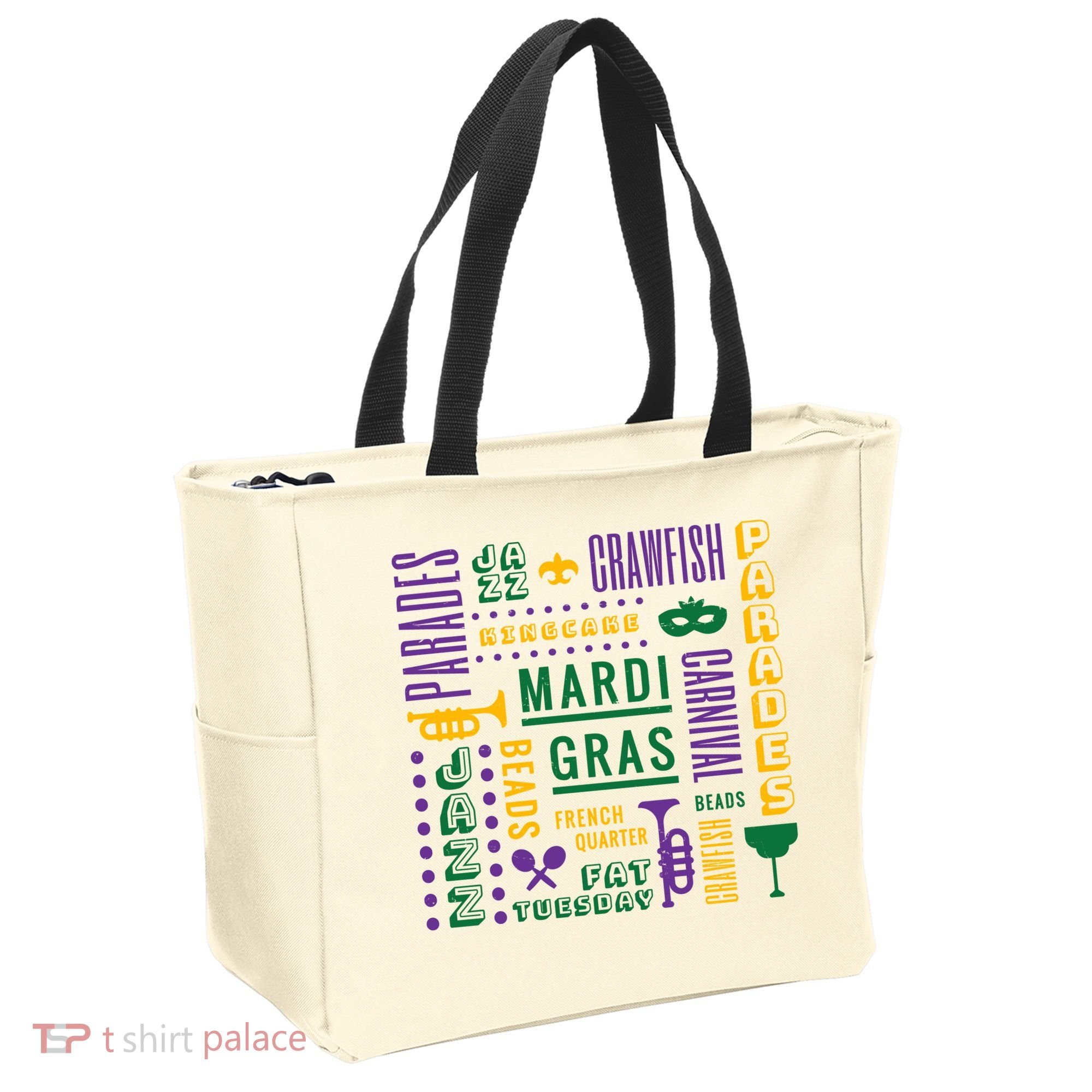 Mari Gras Festive Parade Tote Bag