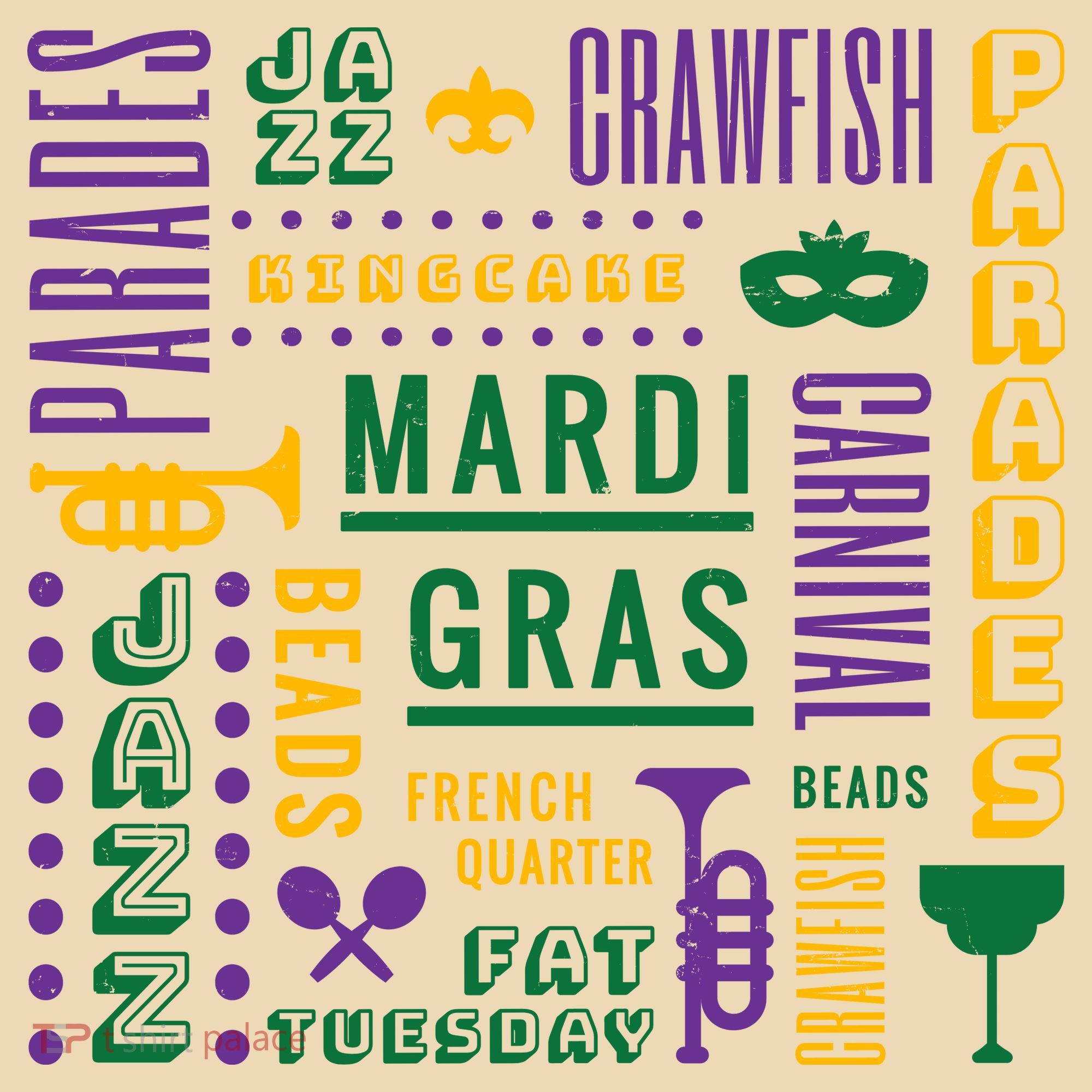 Mari Gras Festive Parade Tote Bag