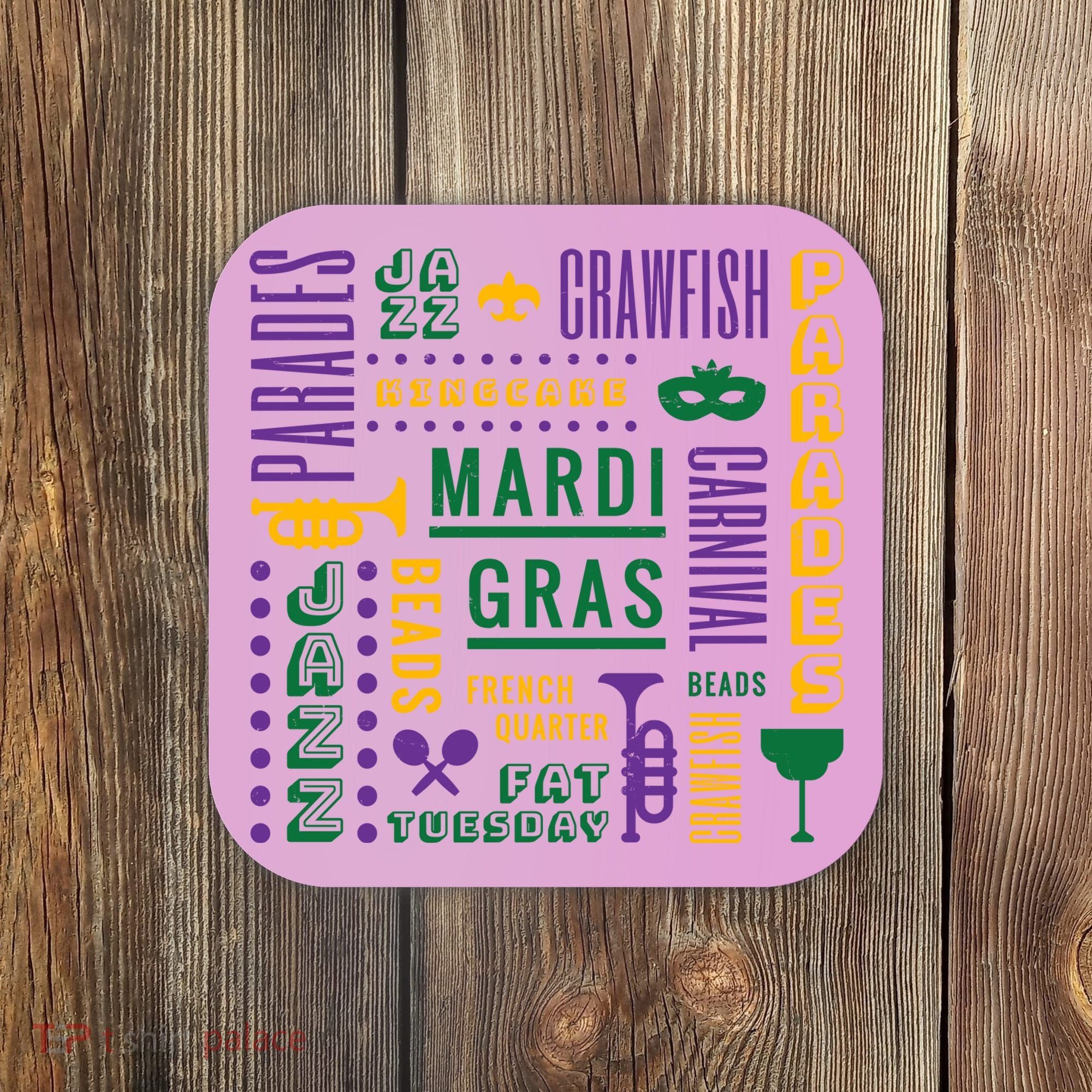 Mari Gras Festive Parade Coaster