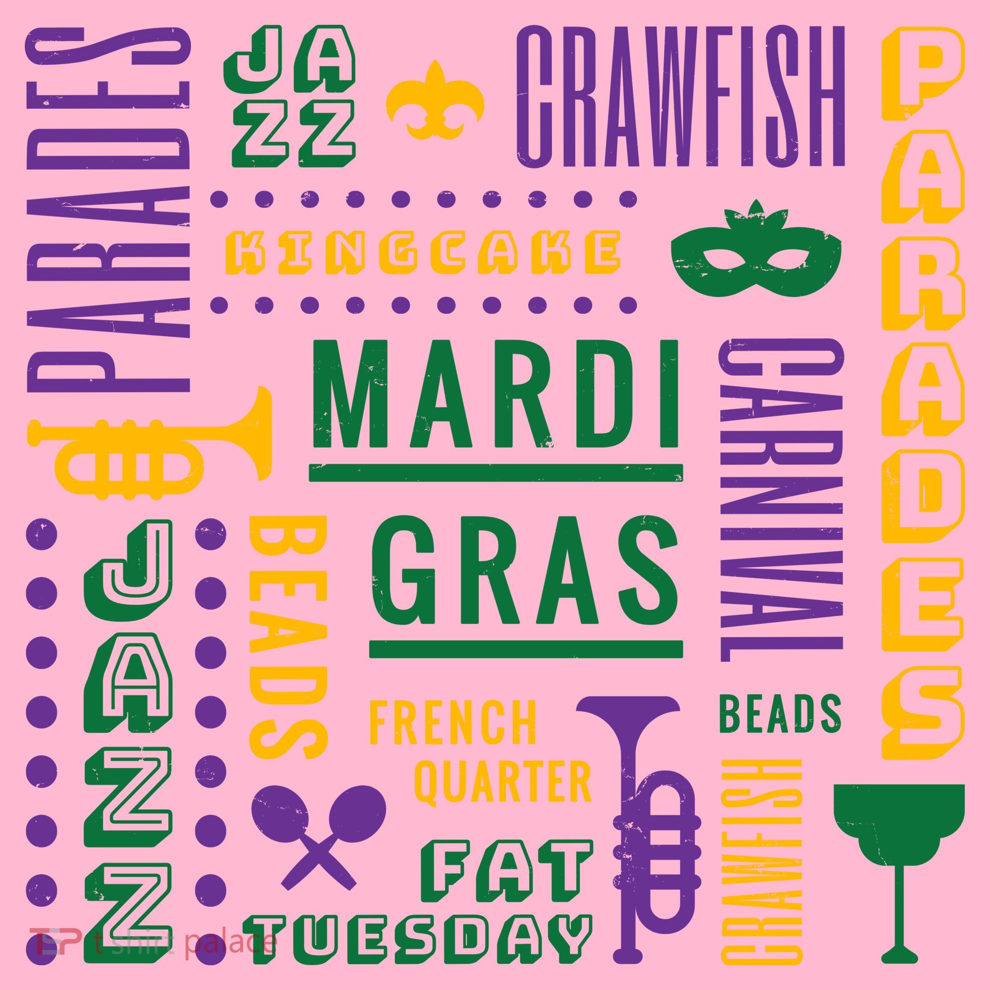Mari Gras Festive Parade Coaster
