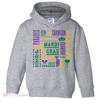 Mari Gras Festive Parade Toddler Hoodie thumb 0