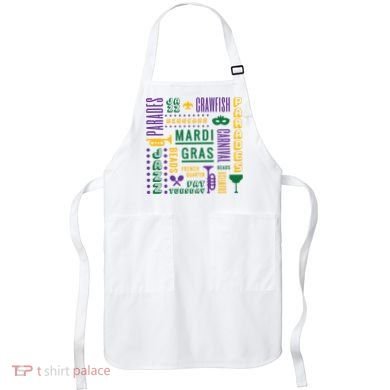 Mari Gras Festive Parade Apron