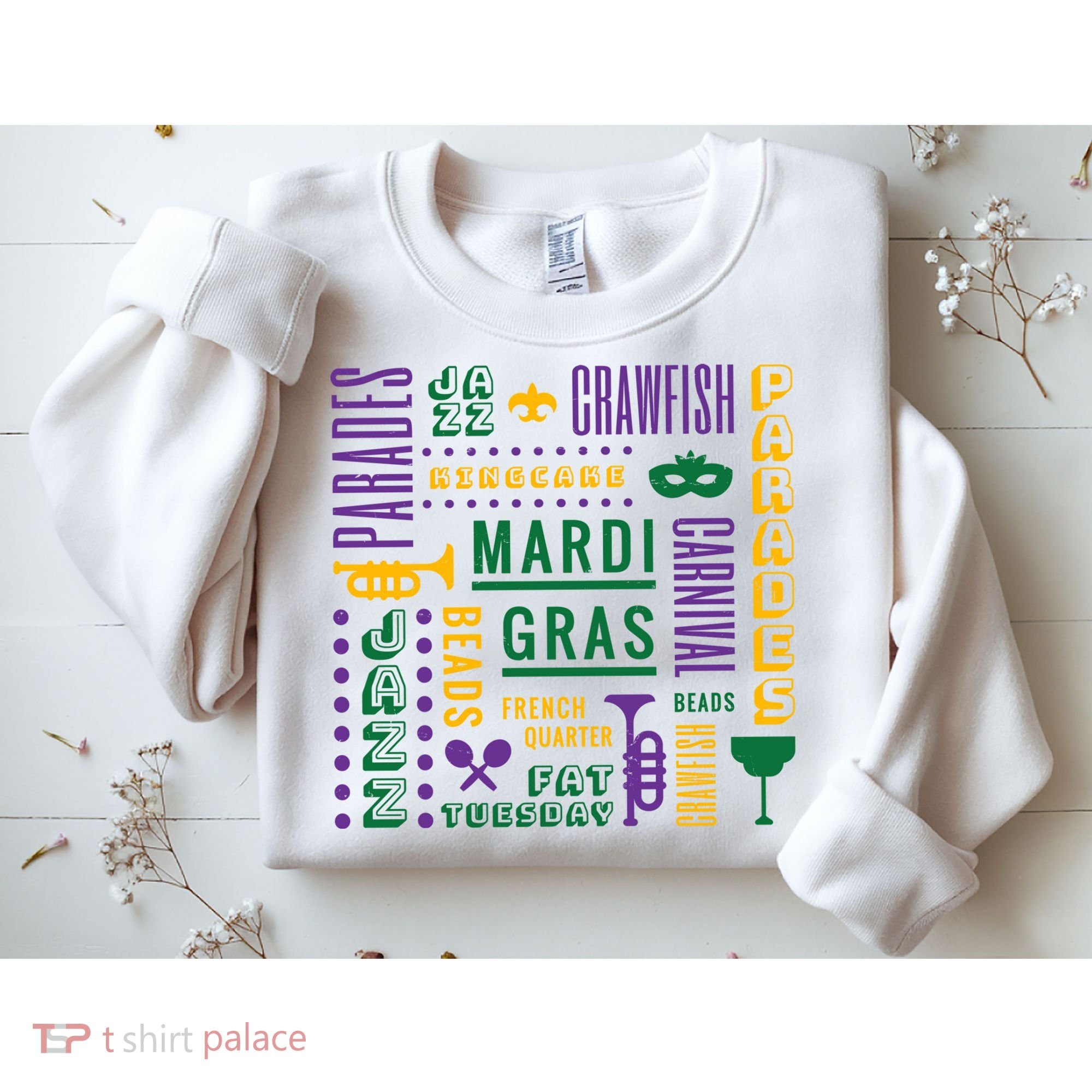 Mari Gras Festive Parade Sweatshirt