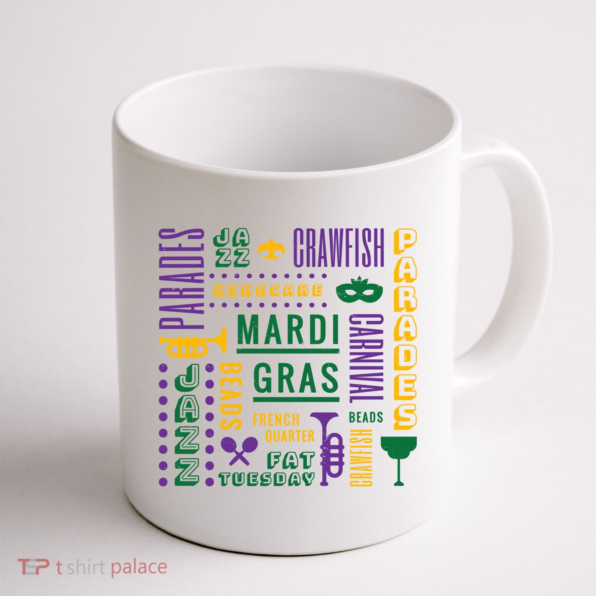 Mari Gras Festive Parade Coffee Mug