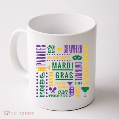 Mari Gras Festive Parade Coffee Mug