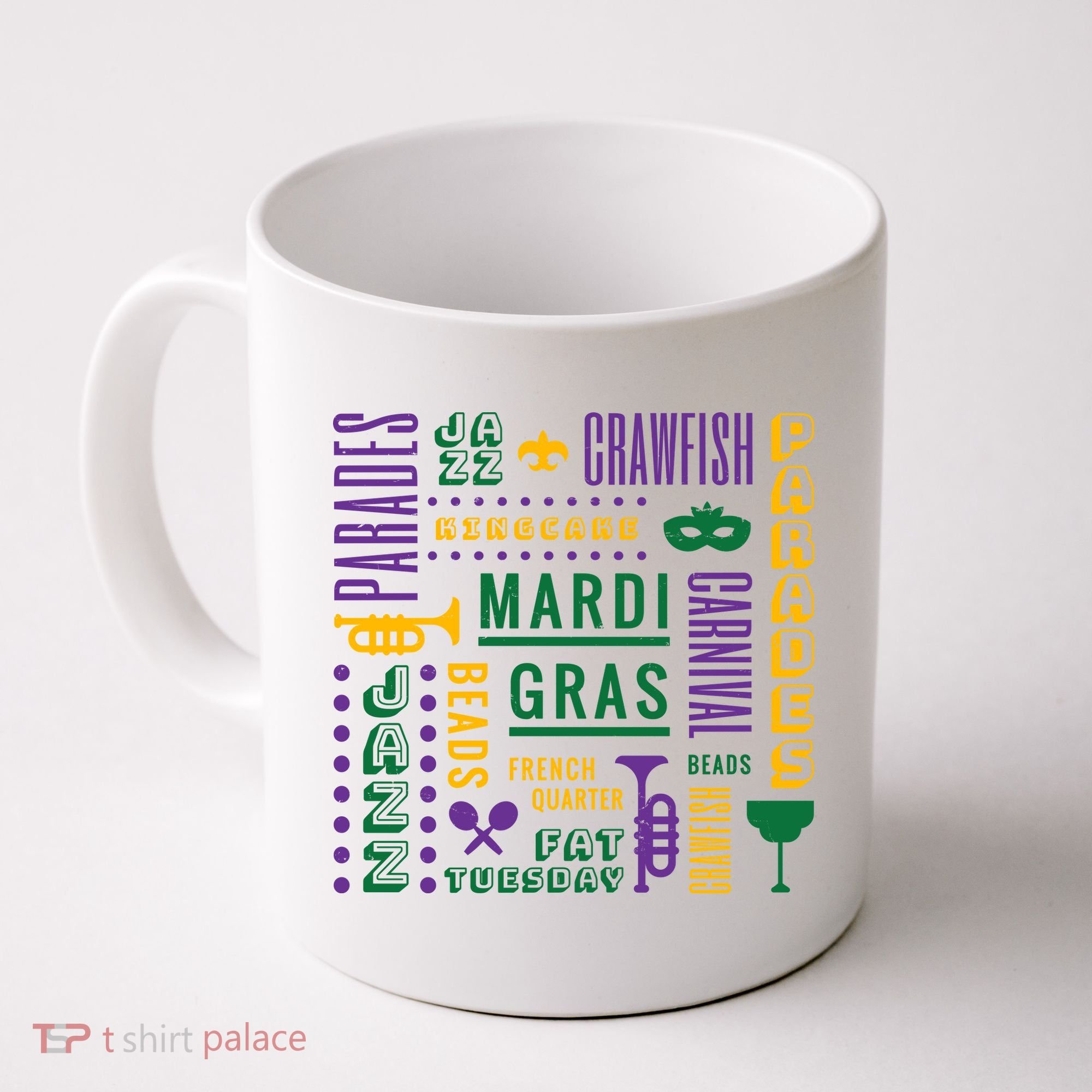 Mari Gras Festive Parade Coffee Mug