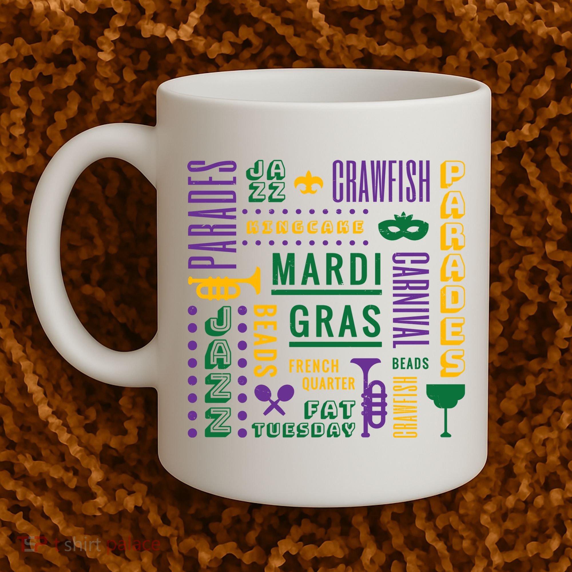 Mari Gras Festive Parade Coffee Mug