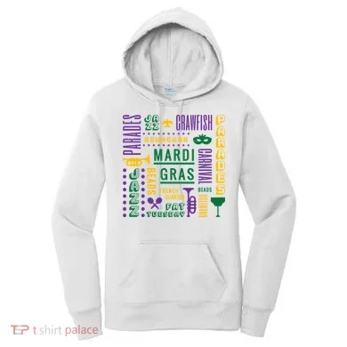 Mari Gras Festive Parade Women's Hoodie