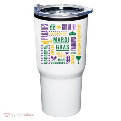 Mari Gras Festive Parade Tumbler
