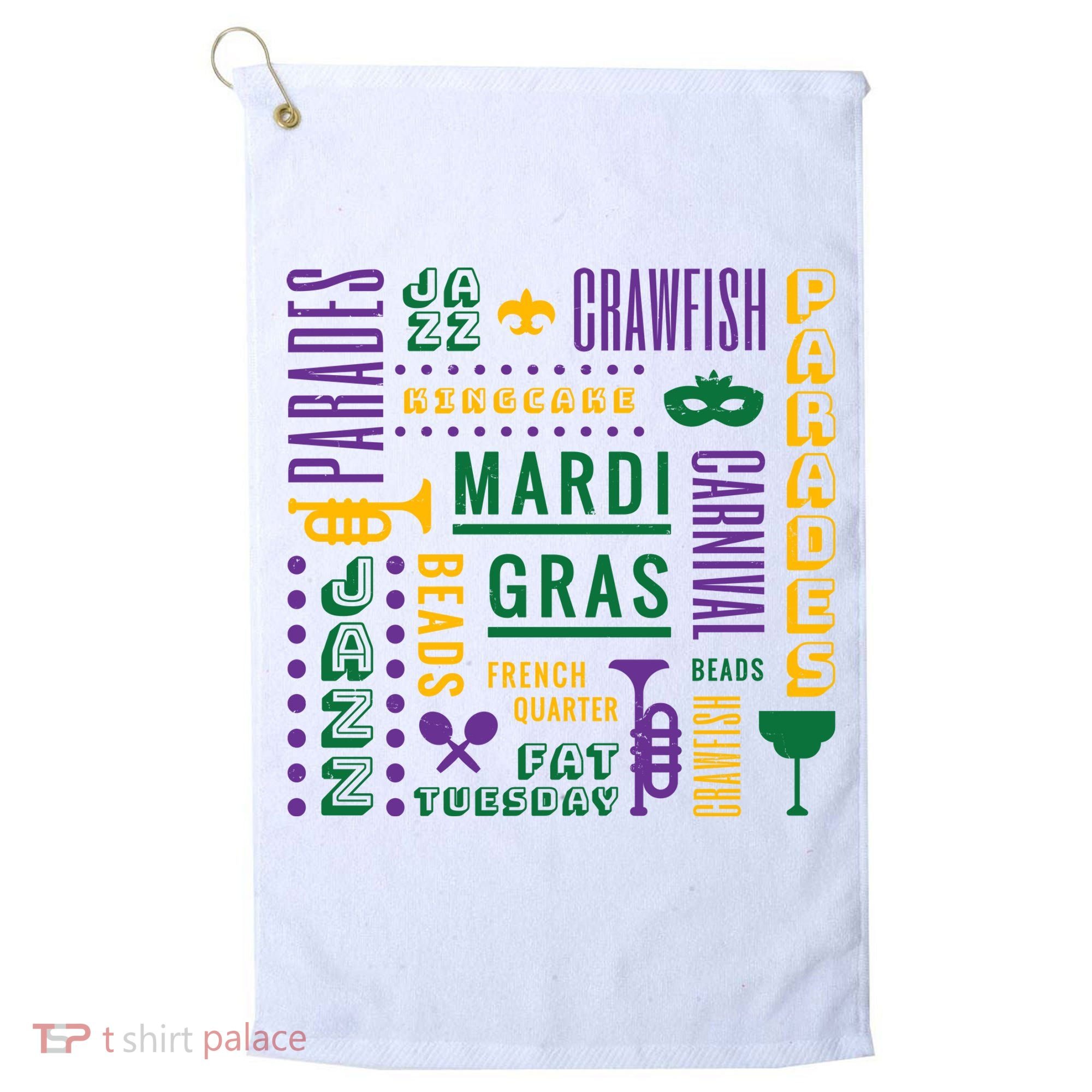 Mari Gras Festive Parade Golf Towel