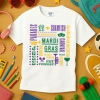 Mari Gras Festive Parade Kids T-Shirt thumb 3