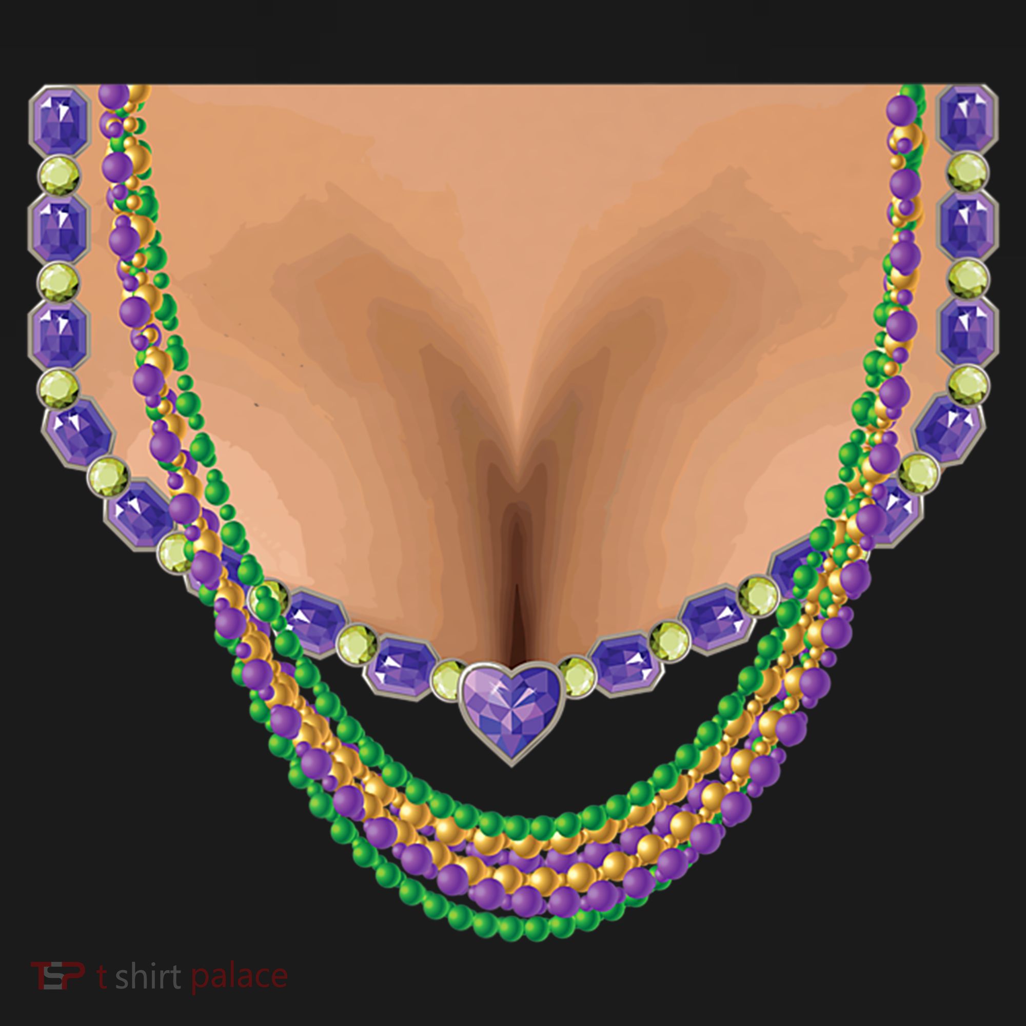 Mardi Gras Funny Gift Busty Beads Boobs New Orleans Costume Gift Women's Hoodie