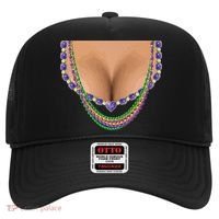 Mardi Gras Funny Gift Busty Beads Boobs New Orleans Costume Gift Hat thumb 0