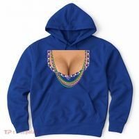 Mardi Gras Funny Gift Busty Beads Boobs New Orleans Costume Gift Hoodie thumb 0