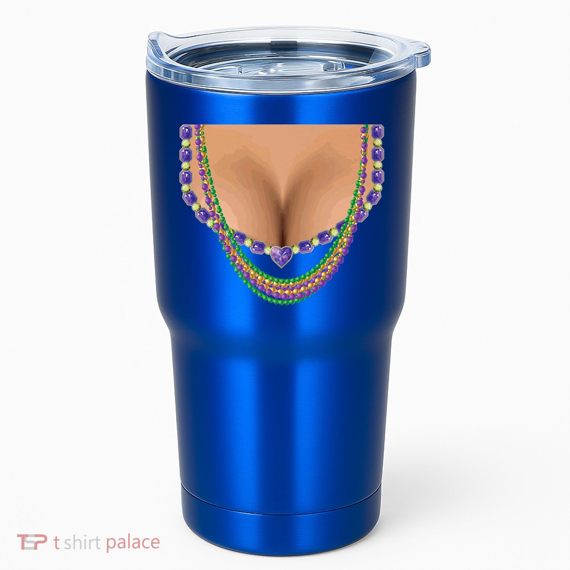 Mardi Gras Funny Gift Busty Beads Boobs New Orleans Costume Gift Tumbler